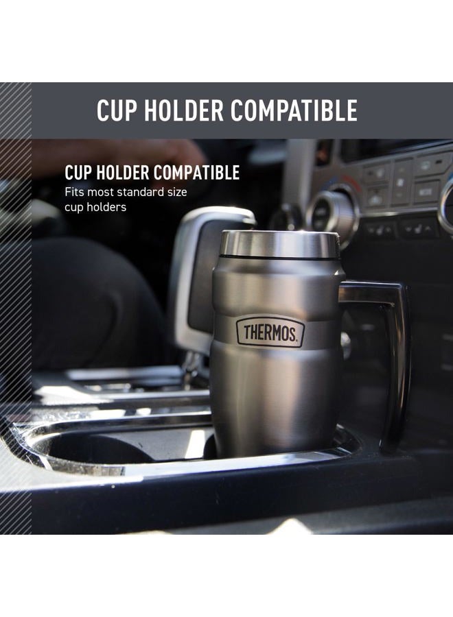 THERMOS Stainless King Vacuum-Insulated Travel Mug, 16 Ounce, Rustic Red - Image 3